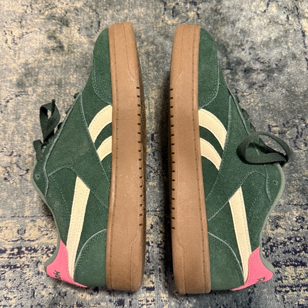 Reebok 8.5 Forte Lounger Women's Sneakers Green Pink White Sneakers NwoB - Picture 6 of 11